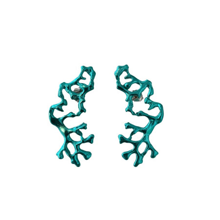 Electroplated Blue Coral earrings 10/10 Sale Item