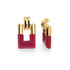 Chunky Rectangle Lucite Earrings