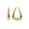 Triangle Facet Lucite Earrings