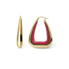 Triangle Facet Lucite Earrings
