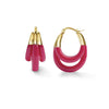 Chunky Multi Hoop Lucite Earrings