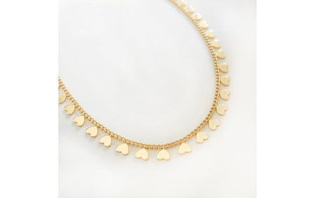 14K Gold Filled Hearts Necklace