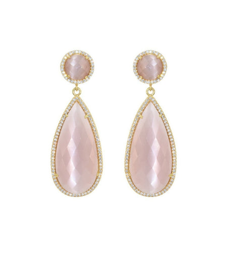 Blush Pink Drop Earrings