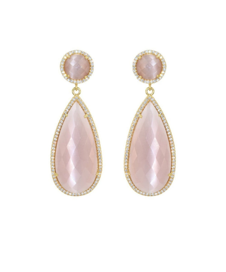 Blush Pink Drop Earrings