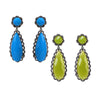 Scallop Earrings, Turq or Lime