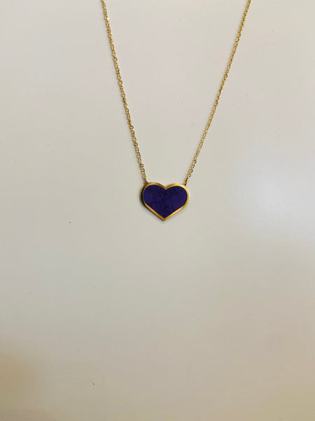 Lapis Heart Necklace