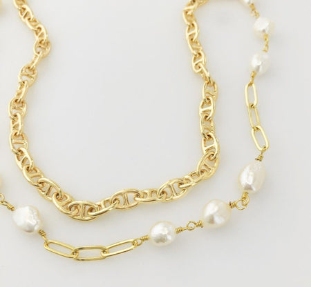 Mariner Pearl Chain Necklace