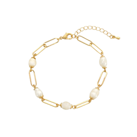 Pearl and Chain Bracelet