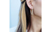 Cubic zirconia hoop earrings