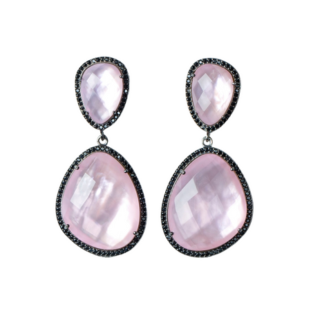 Glimmer and Glow Freeform Drop Earrings - Ballet Slipper Pink