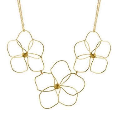 organic flowers necklace