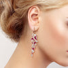 Cluster Pink Glamour Earrings
